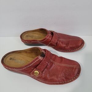 Naturalizer RELIEVE N5 Comfort Mules Women's Sz 6M Leather Upper Casual